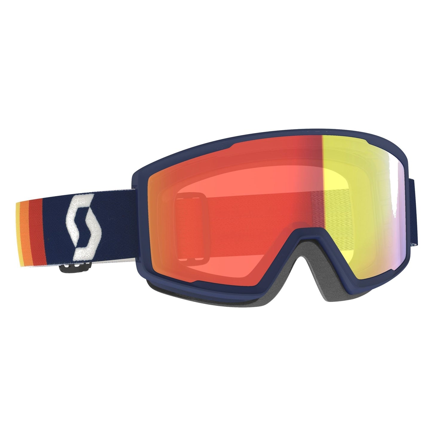 Scott Factor Pro Snow Goggle Retro Blue Enhancer Red Chrome Snow Goggles