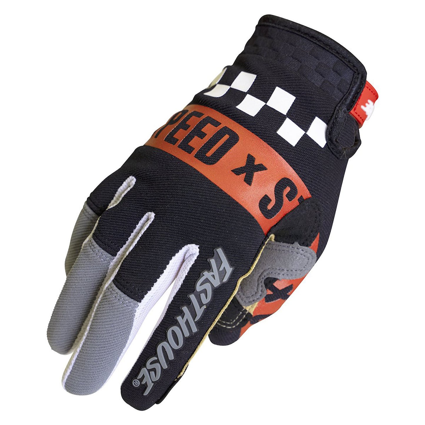 Fasthouse Speed Style Glove Domingo - Gray Black Bike Gloves