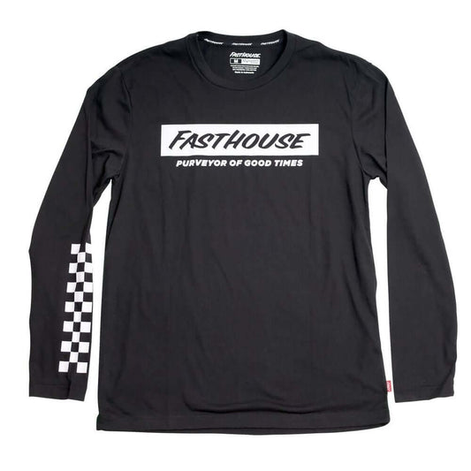 Fasthouse Brink Tech Tee Black M LS Shirts