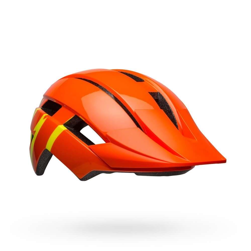 Bell Youth Sidetrack II Helmet Strike Gloss Orange Yellow Bike Helmets