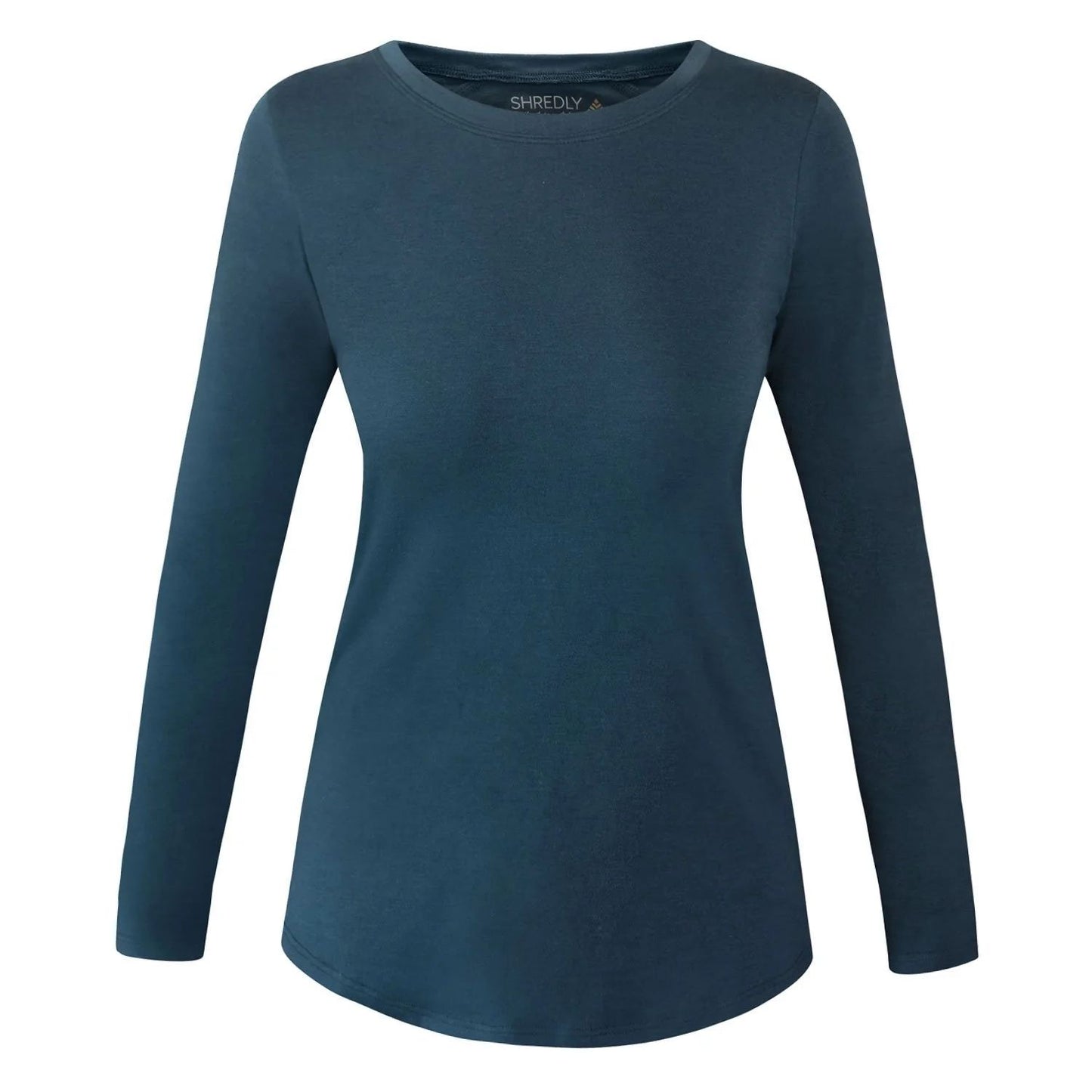 Shredly Women's Long Sleeve Midnight Turquoise LS Shirts