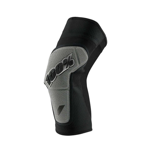 100% Ridecamp Knee Guards Black Grey Protective Gear