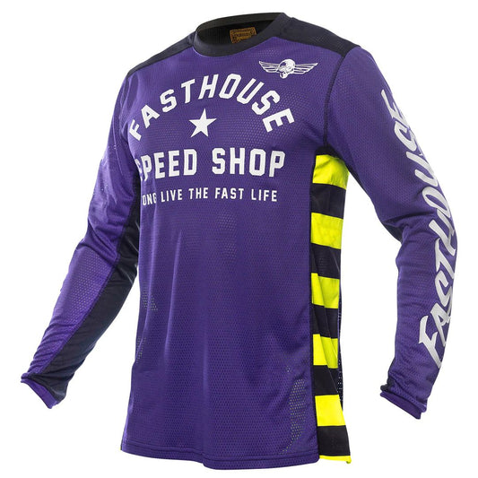Fasthouse A/C Grindhouse Originals Jersey Purple Black Bike Jerseys