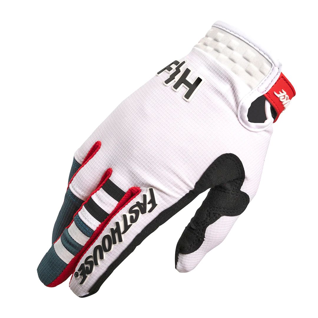 Fasthouse Elrod Astre Glove White/Slate Bike Gloves