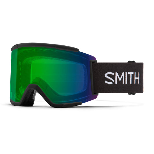 Smith Squad XL Snow Goggle Black ChromaPop Everyday Green Mirror Snow Goggles