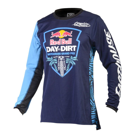 Fasthouse Red Bull Day In The Dirt Down South Jersey Navy Blue Bike Jerseys