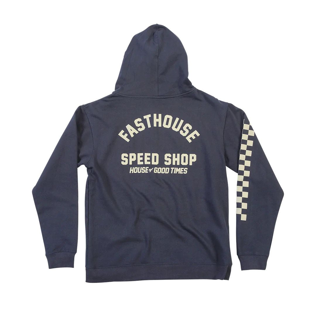 Fasthouse Youth Haven Hooded Zip-Up Navy YS Sweatshirts & Hoodies
