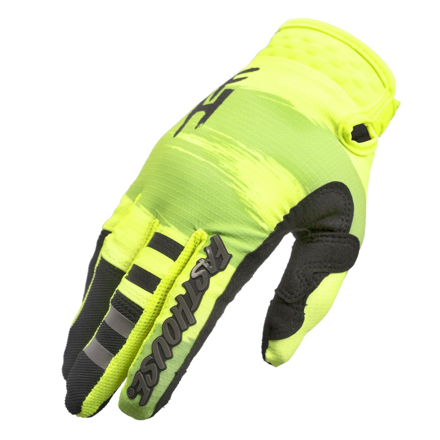 Fasthouse Speed Style Glove Jester - High Viz Black Bike Gloves