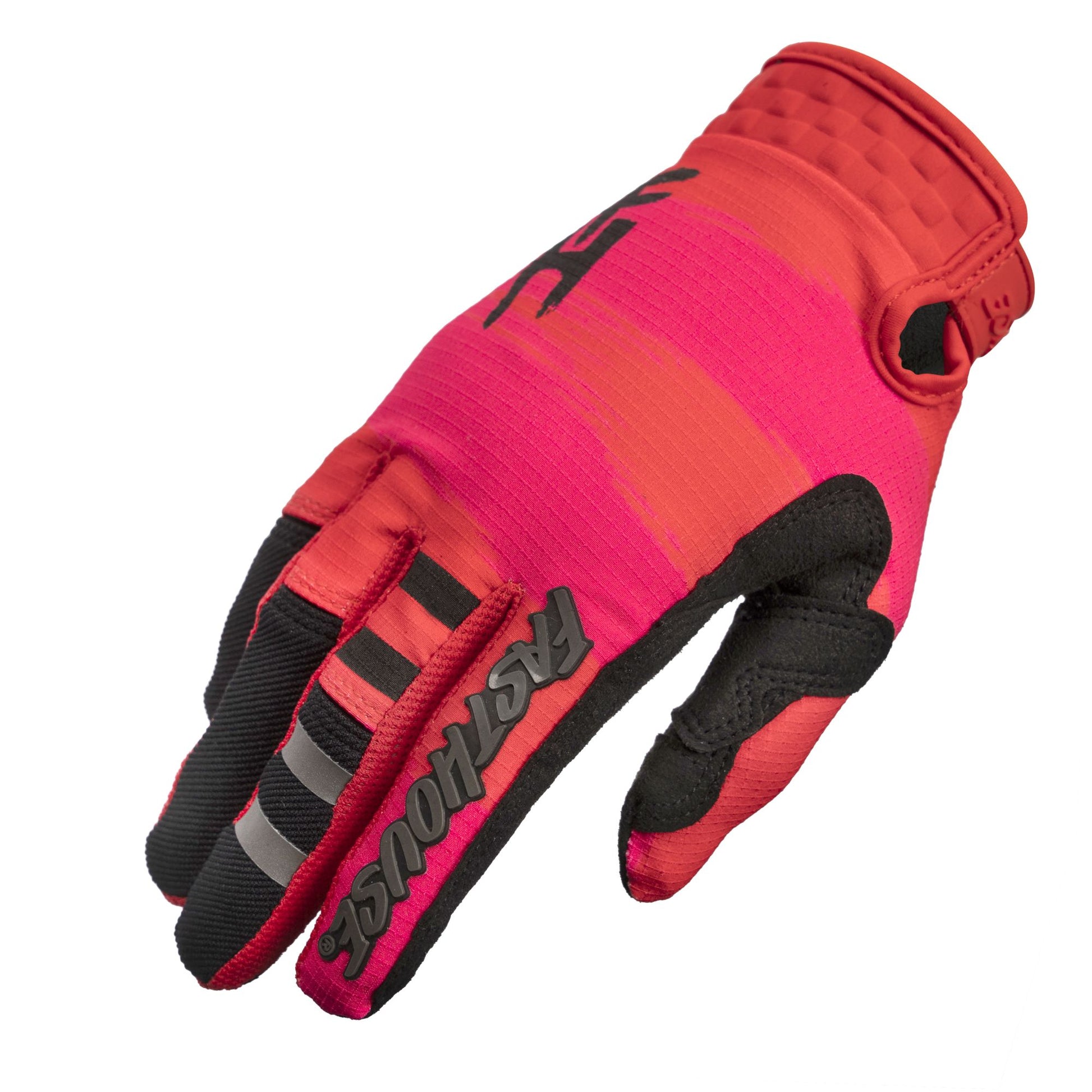 Fasthouse Speed Style Glove Jester - Infrared White Bike Gloves