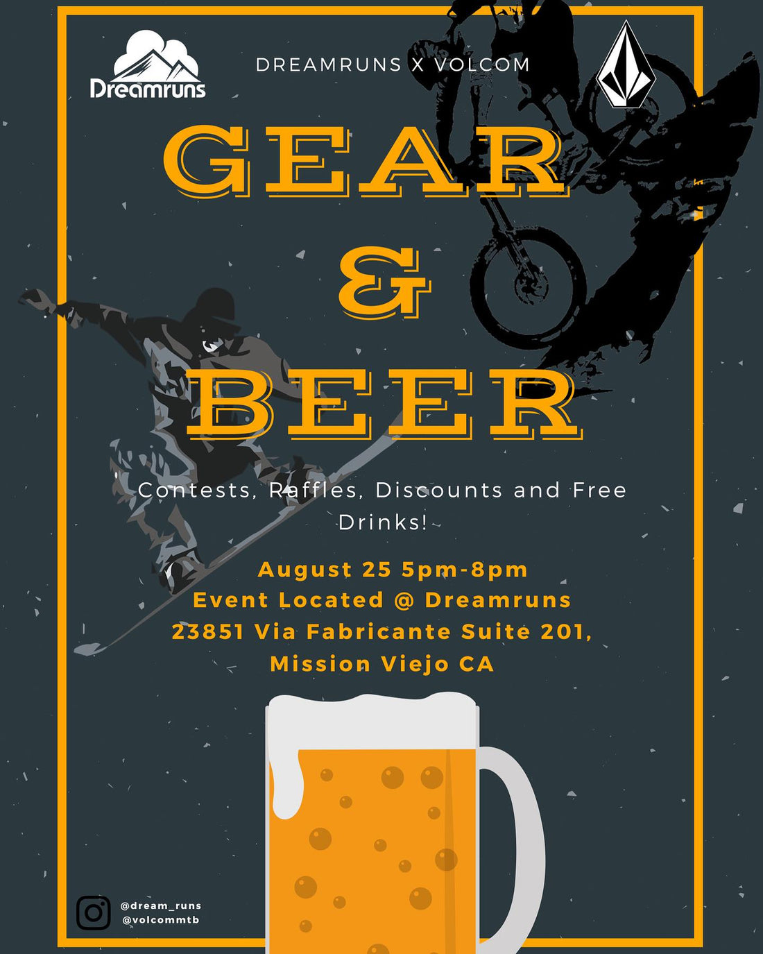 Volcom Gear & Beer! 8/25!