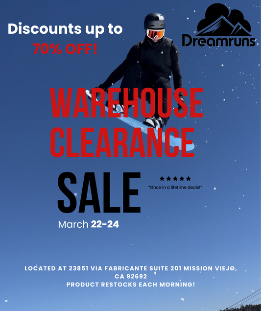 Gear up for the Dreamruns Warehouse Clearance Sale!