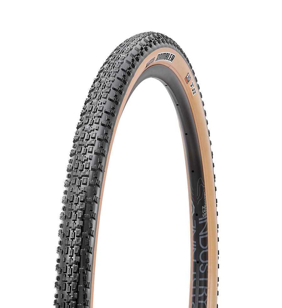 Maxxis Rambler Tire - 700 x 50 Tubeless Folding Black/Tan Dual EXO - Maxxis Tires