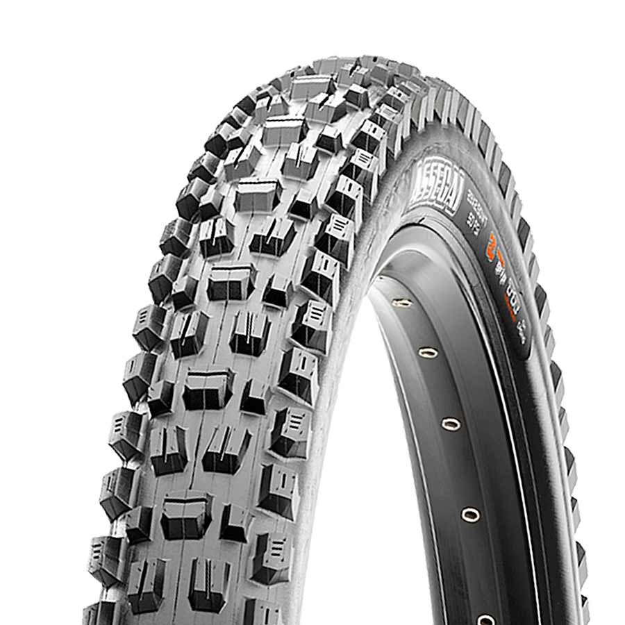 Maxxis Assegai Tire - 27.5 x 2.5 Tubeless Folding BLK 3C MaxxGrip DH Wide Trail - Maxxis Tires