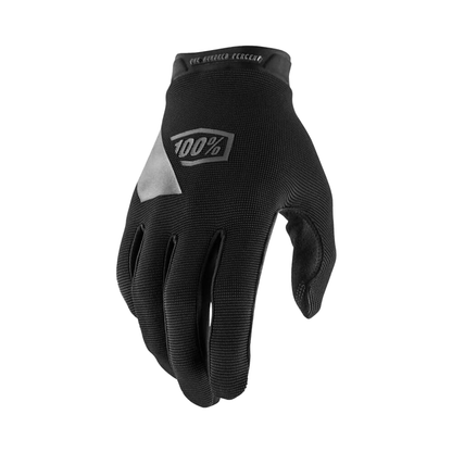 100% Ridecamp Youth Gloves Black YXL - 100 Percent Bike Gloves