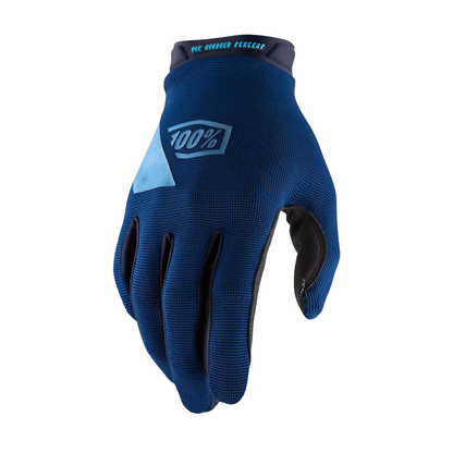100% Ridecamp Gloves Navy M - 100 Percent Bike Gloves