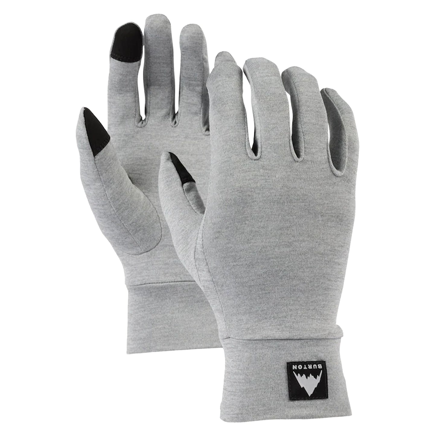 Burton Touchscreen Glove Liner Gray Heather Snow Gloves