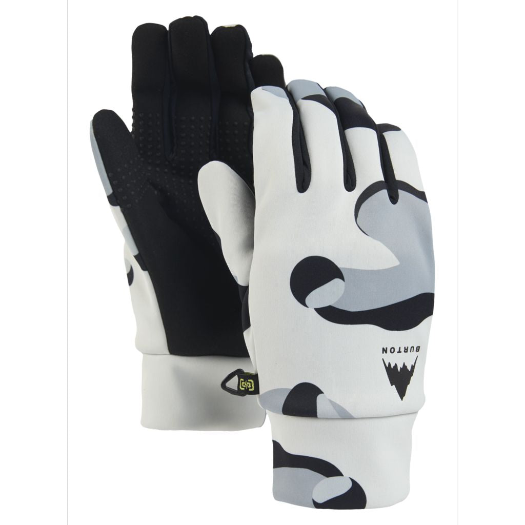 Men's Burton Touch N Go Glove Liner Stout White Cookie Camo Snow Gloves