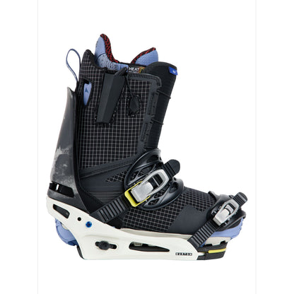 Men's Burton Cartel Re:Flex Snowboard Bindings White Graphic - Burton Snowboard Bindings