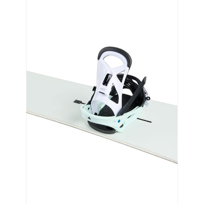 Kids' Burton Smalls Re:Flex Snowboard Bindings Neo-Mint White L - Burton Snowboard Bindings