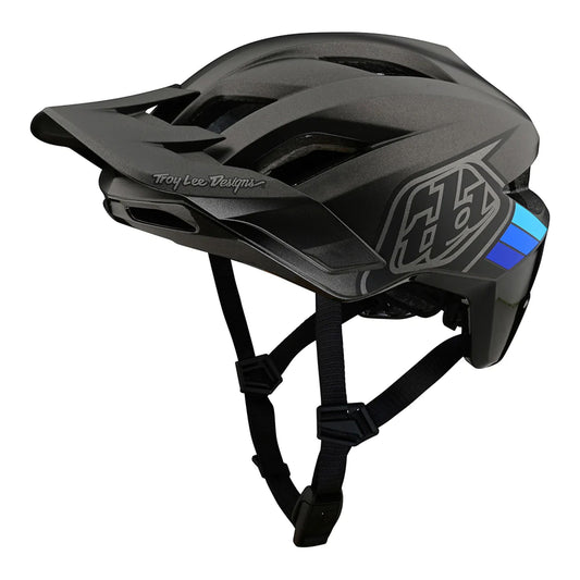 Troy Lee Designs Flowline SE Badge MIPS Helmet Charcoal Gray Bike Helmets