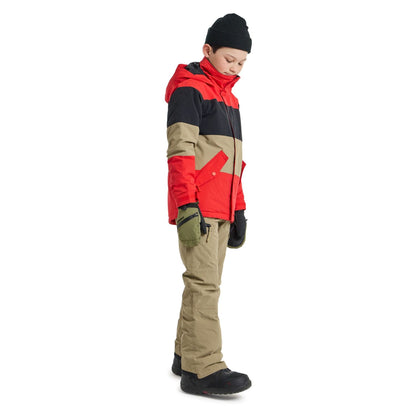 Boys' Burton Symbol 2L Jacket Tomato True Black Kelp - Burton Snow Jackets