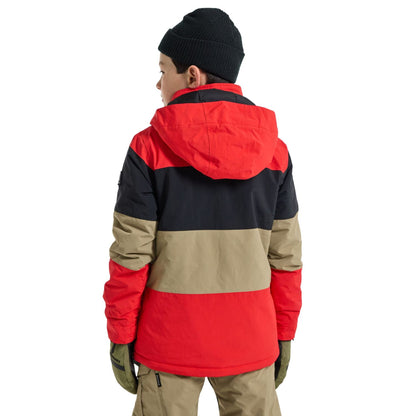 Boys' Burton Symbol 2L Jacket Tomato True Black Kelp - Burton Snow Jackets