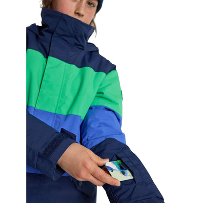 Boys' Burton Symbol 2L Jacket Dress Blue Galaxy Green Amparo Blue - Burton Snow Jackets