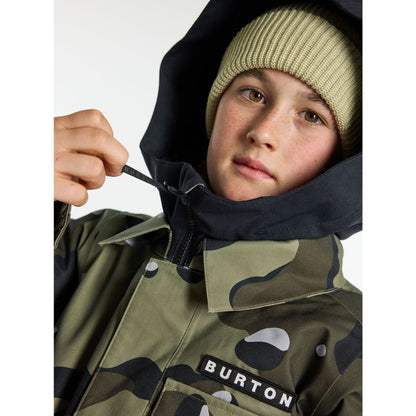Boys' Burton Uproar 2L Jacket Forest Moss Cookie Camo - Burton Snow Jackets