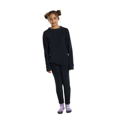 Kids' Burton Fleece Base Layer Set True Black - Burton Base Layers