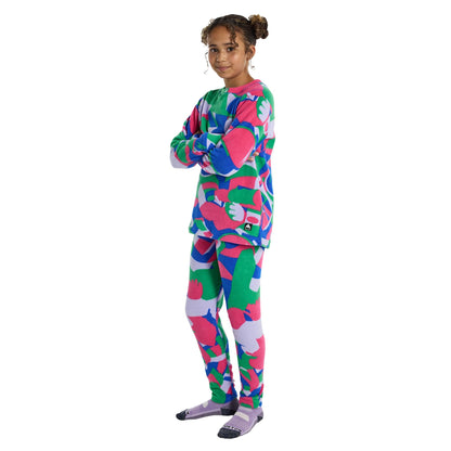 Kids' Burton Fleece Base Layer Set Multi Cosmoblock - Burton Base Layers