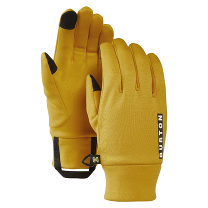 Kids' Burton Screen Grab Glove Liner Goldenrod - Burton Snow Gloves