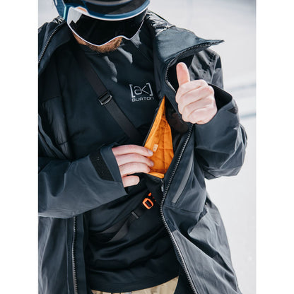 Men's Burton [ak] Helitack GORE-TEX 2L Stretch Jacket True Black - Burton Snow Jackets