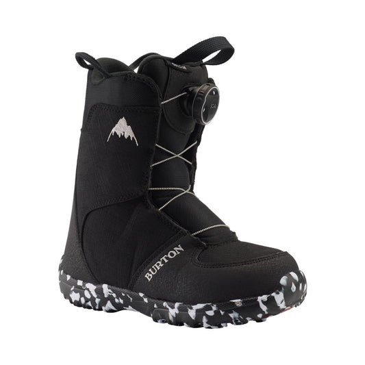 Kids' Burton Grom BOA Snowboard Boots Black Snowboard Boots