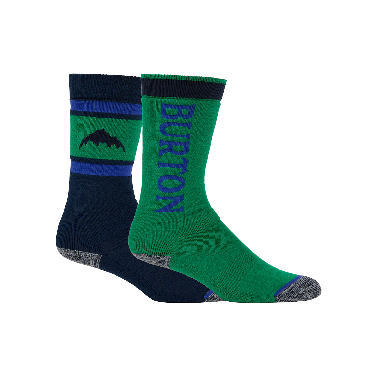 Kids' Burton Weekend Midweight Socks 2-Pack Galaxy Green Snow Socks
