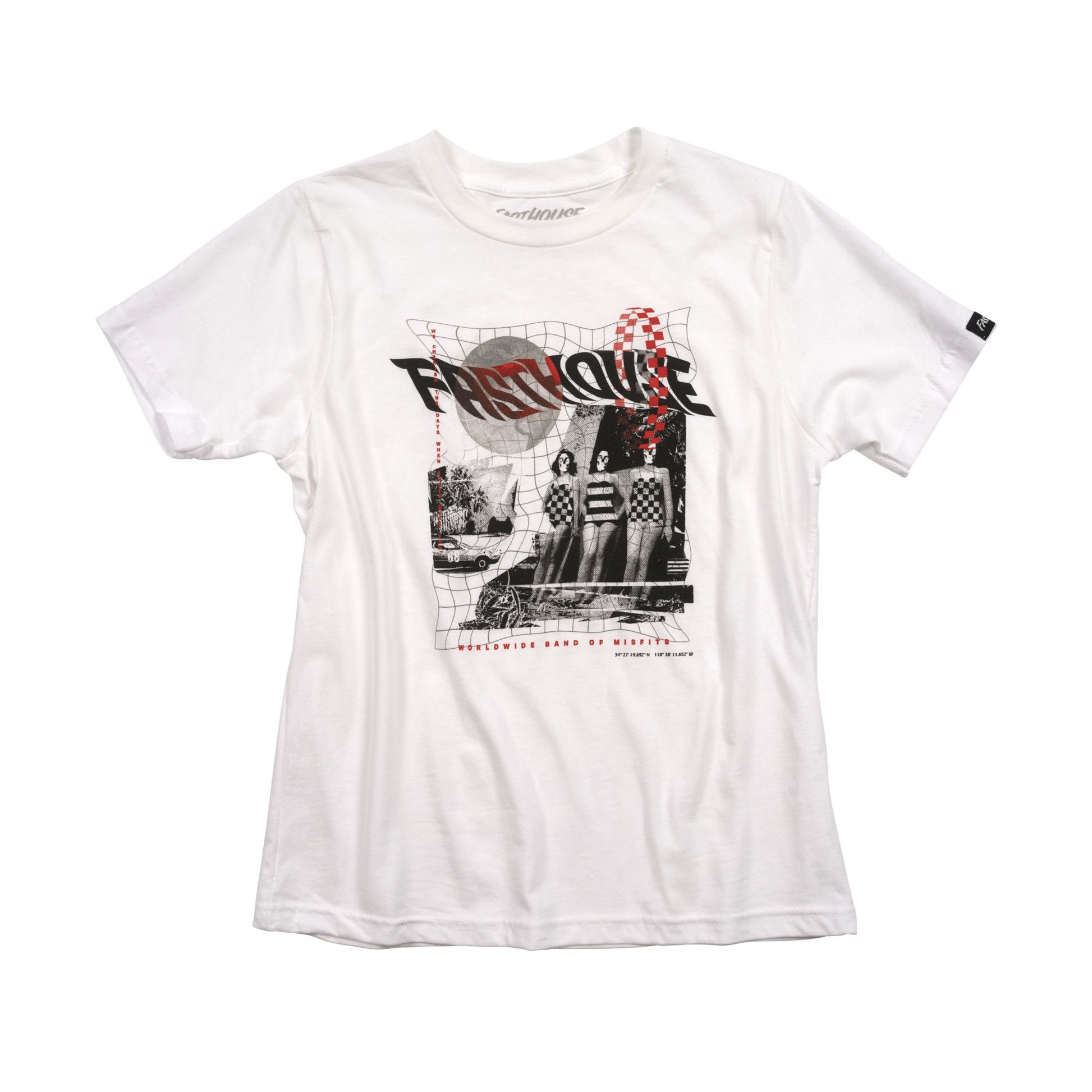 Fasthouse Youth Glitch SS Tee White SS Shirts