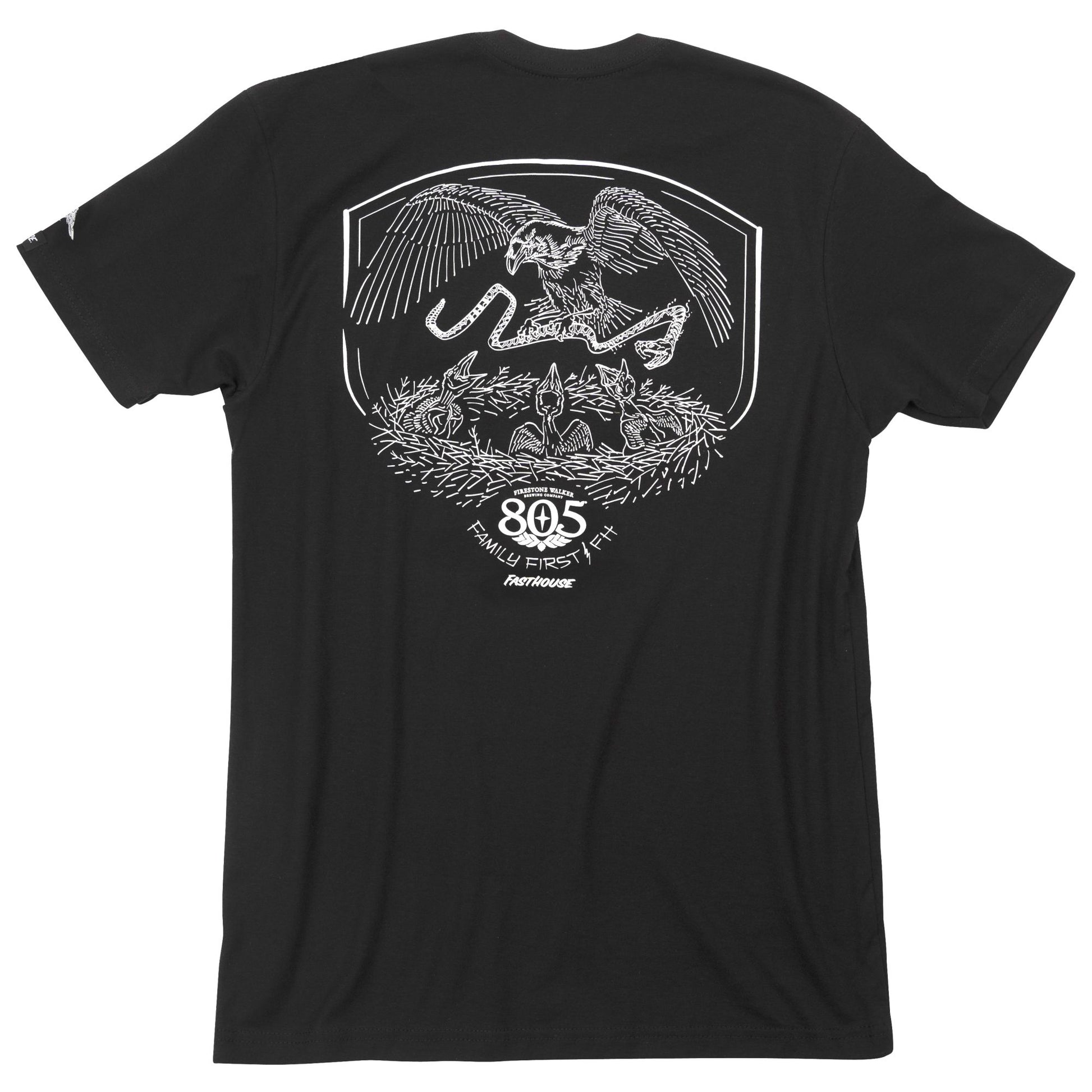 Fasthouse 805 Family First SS Tee Black - Fasthouse SS Shirts