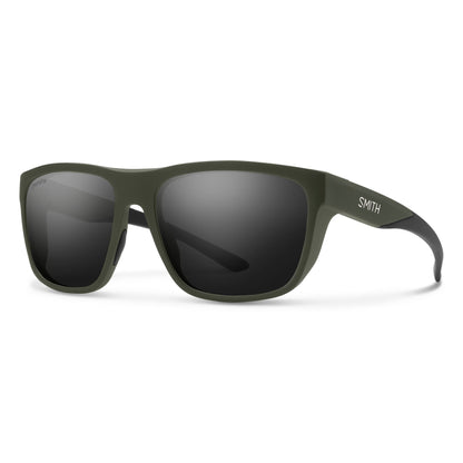 Smith Barra Sunglasses Matte Moss ChromaPop Polarized Black - Smith Sunglasses