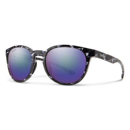Smith Eastbank Sunglasses Black Marble ChromaPop Polarized Violet Mirror - Smith Sunglasses