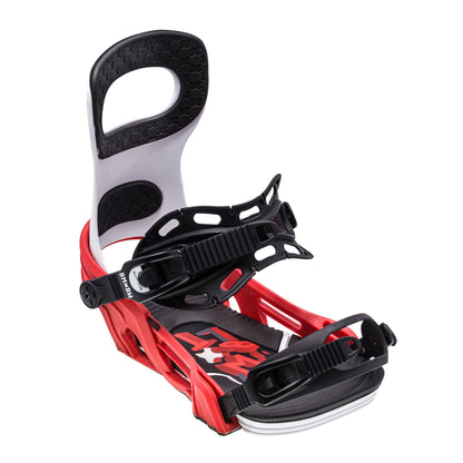 Bent Metal Bolt Snowboard Bindings White Red - Bent Metal Snowboard Bindings