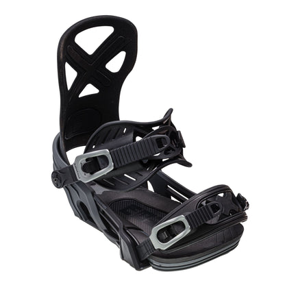 Bent Metal Cor-Pro Snowboard Bindings Black Grey - Bent Metal Snowboard Bindings