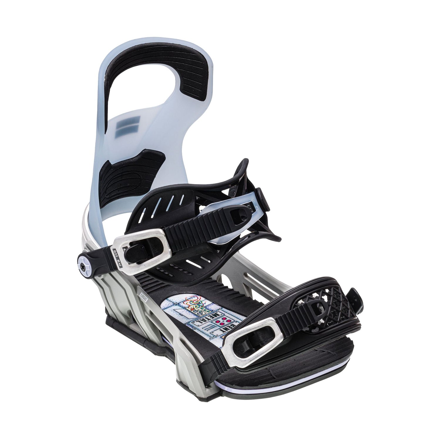 Bent Metal Logic Snowboard Bindings Grey Snowboard Bindings