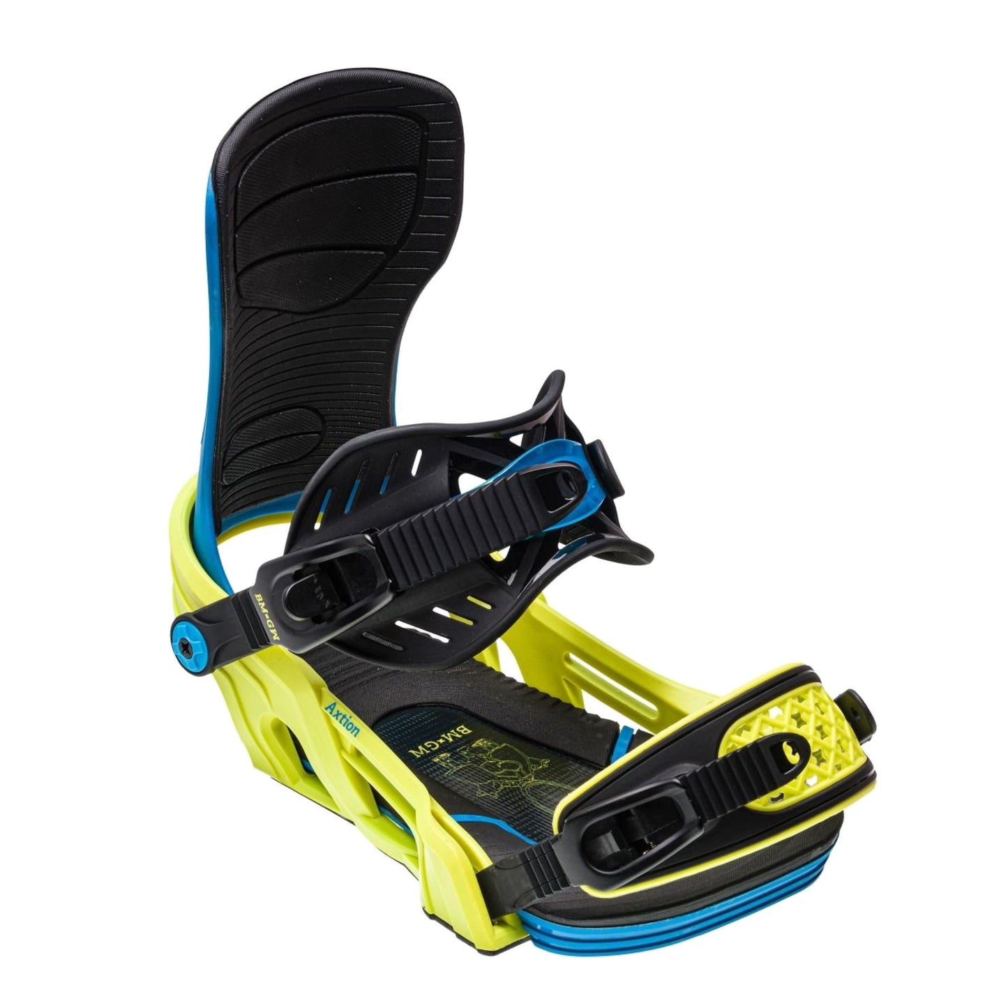 Bent Metal Axtion Snowboard Bindings Blue/Green Snowboard Bindings