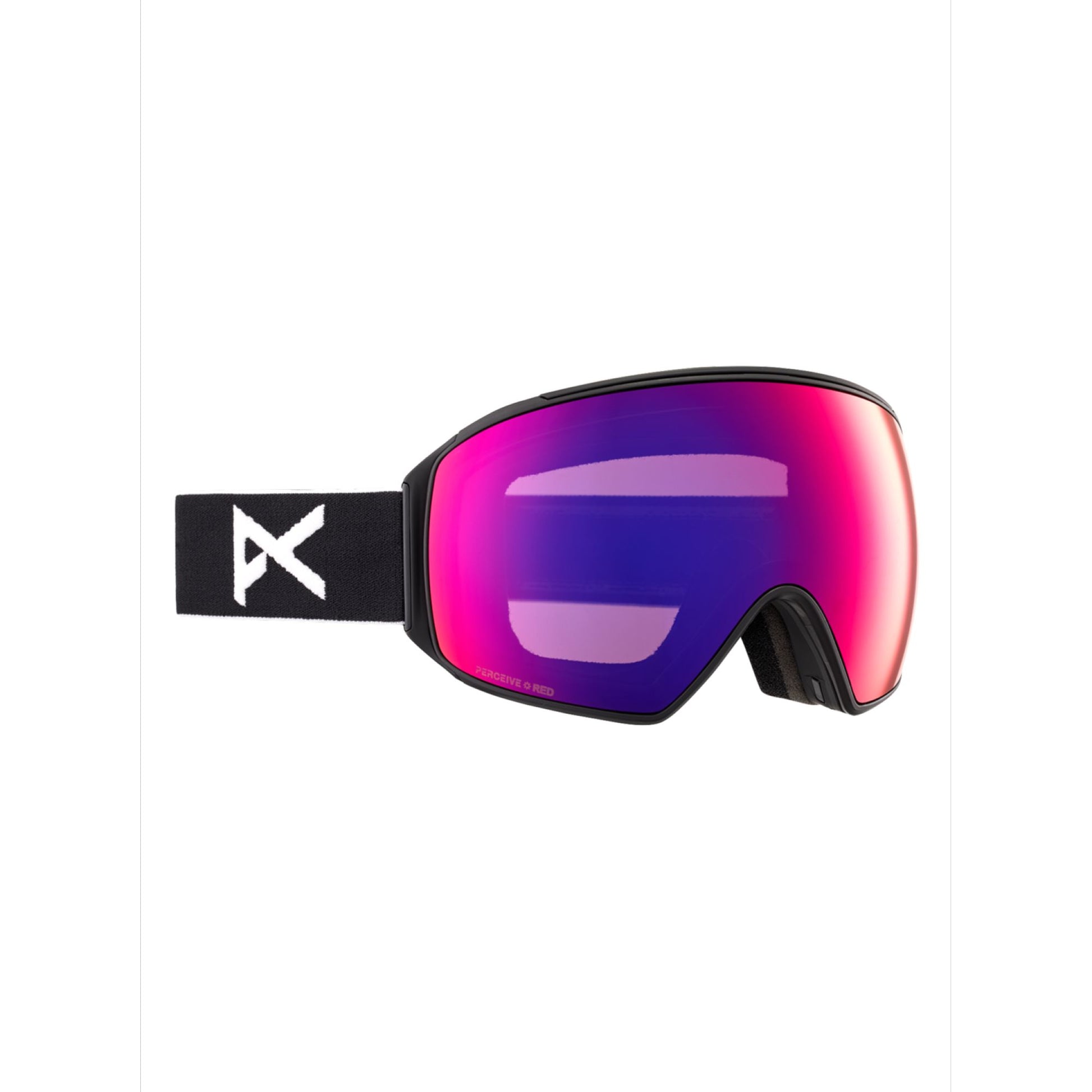 Anon M4 Toric Goggles + Bonus Lens + MFI Face Mask Black Perceive Sunny Red - Anon Snow Goggles