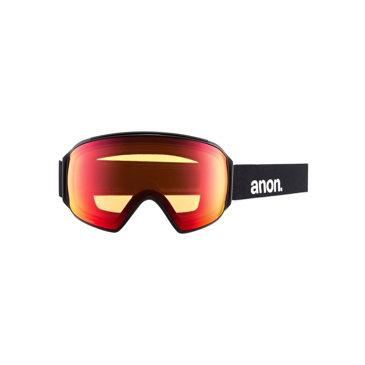 Anon M4 Toric Goggles + Bonus Lens + MFI Face Mask - Low Bridge Fit Black / Perceive Sunny Red Snow Goggles