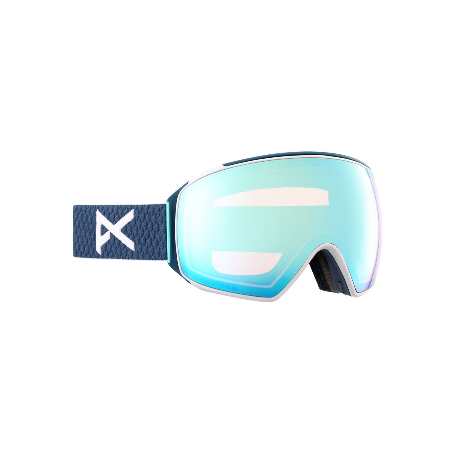 Anon M4 Toric Goggles + Bonus Lens + MFI Face Mask - Low Bridge Fit Nightfall / Perceive Variable Blue Snow Goggles