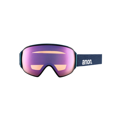 Anon M4 Toric Goggles + Bonus Lens + MFI Face Mask - Low Bridge Fit Nightfall Perceive Variable Blue - Anon Snow Goggles