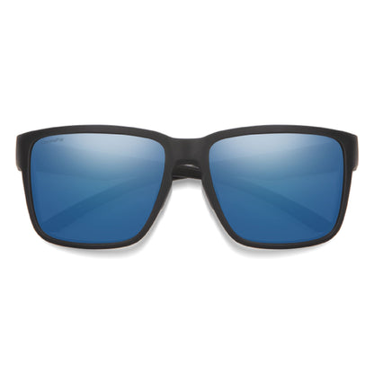 Smith Emerge Sunglasses Matte Black ChromaPop Polarized Blue Mirror Lens - Smith Sunglasses