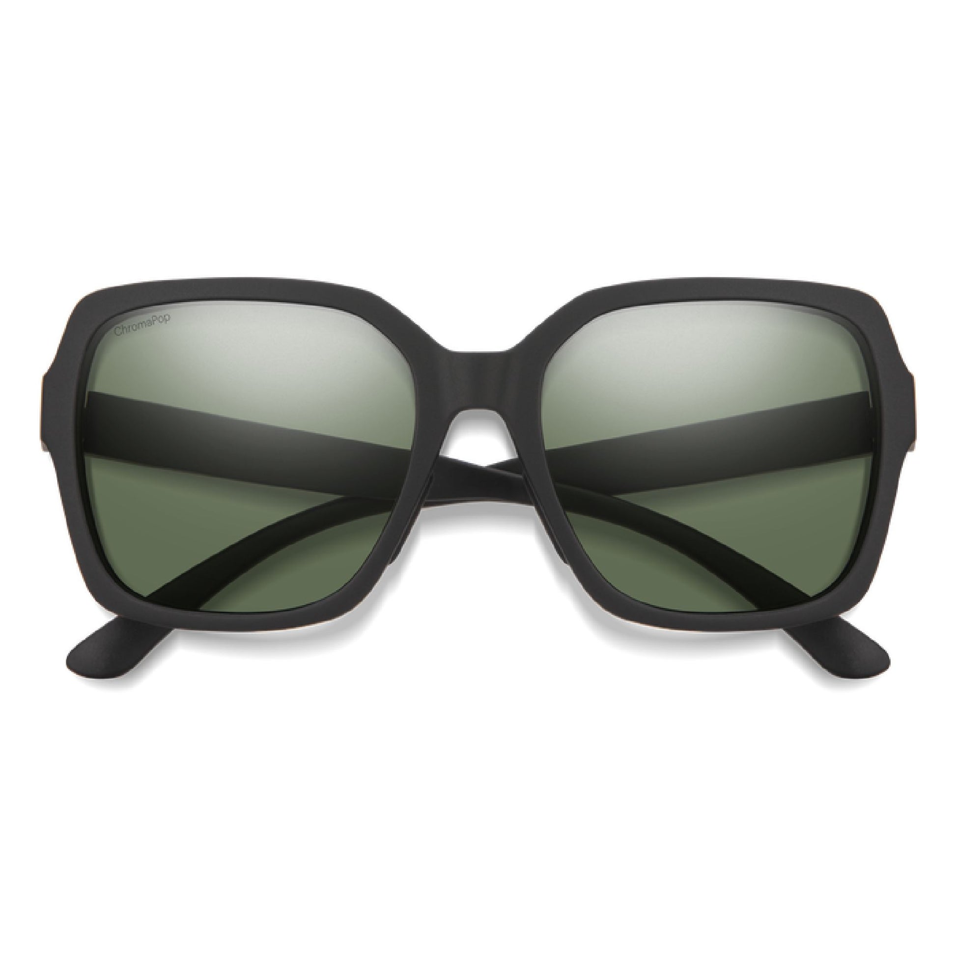 Smith Flare Sunglasses Matte Black / ChromaPop Polarized Gray Green Sunglasses