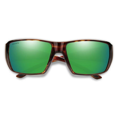 Smith Guides Choice XL Sunglasses Tortoise ChromaPop Glass Polarized Green Mirror Lens - Smith Sunglasses