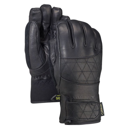 Women's Burton Gondy GORE-TEX Leather Gloves True Black - Burton Snow Gloves